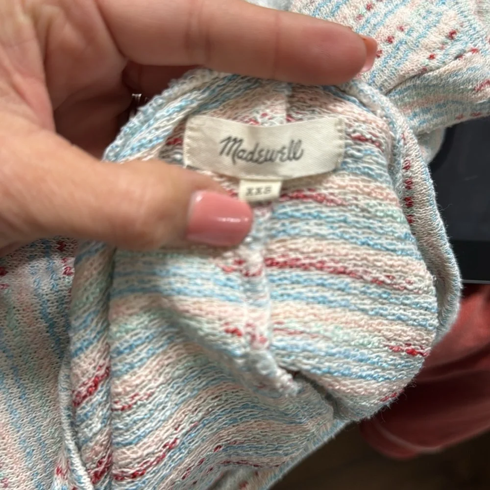 Madewell Textured Puff Sleeve Sweater